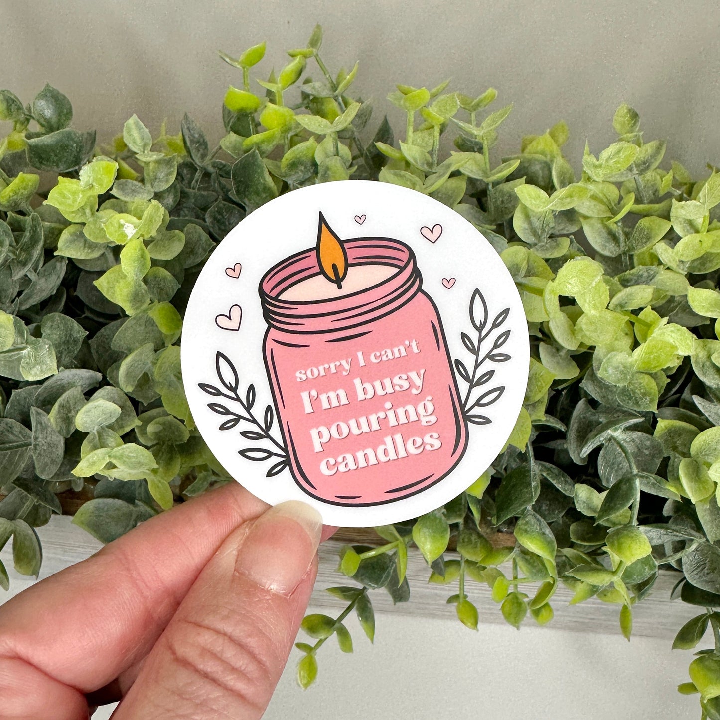 candle sticker for water bottle