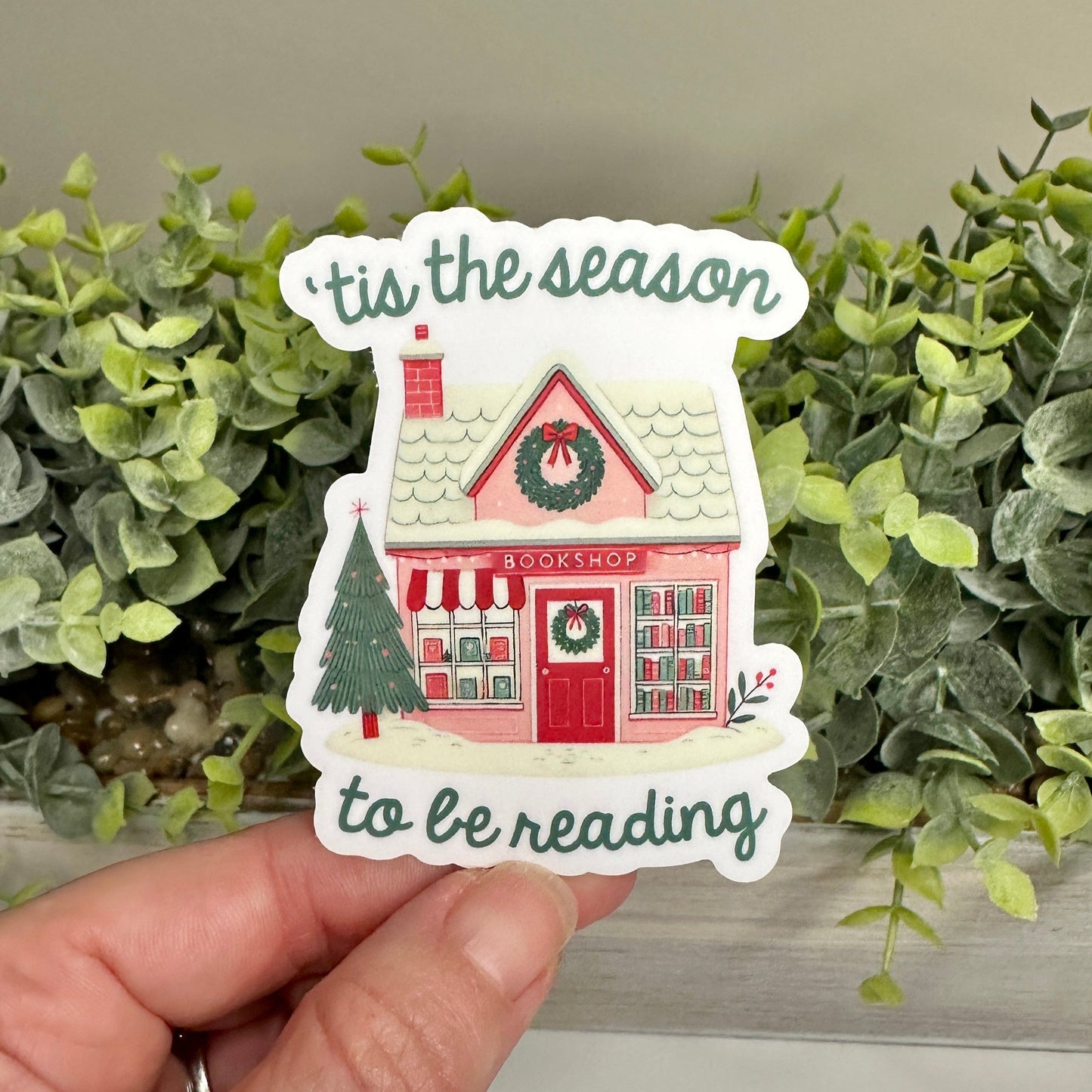 Christmas reading sticker