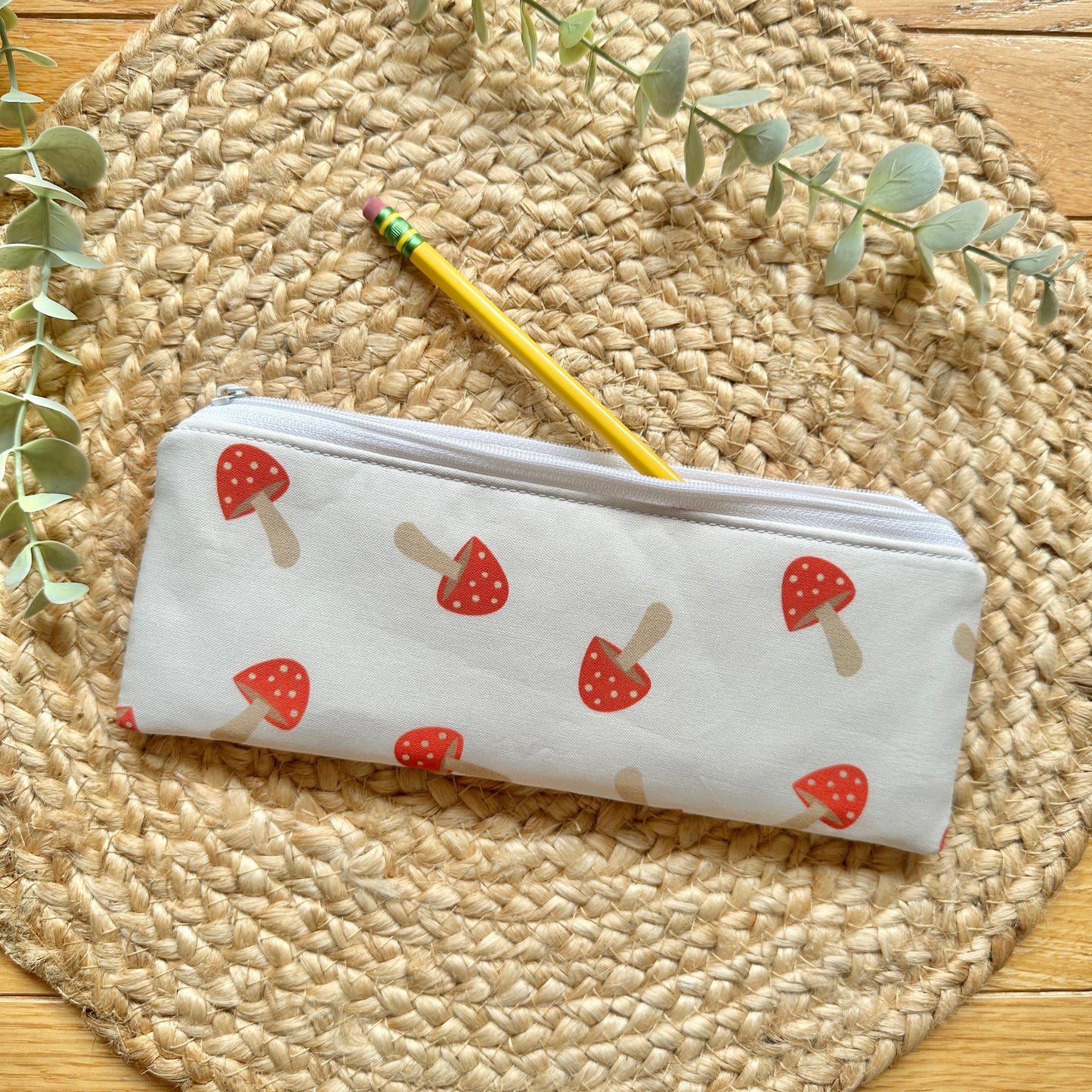 Fall Pencil Pouch | Cotton Zipper Pouch