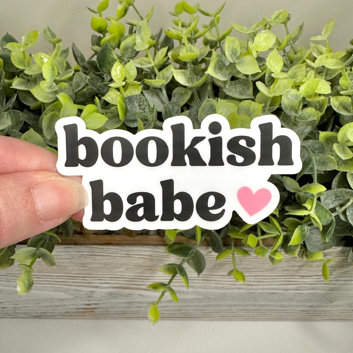 bookish babe sticker