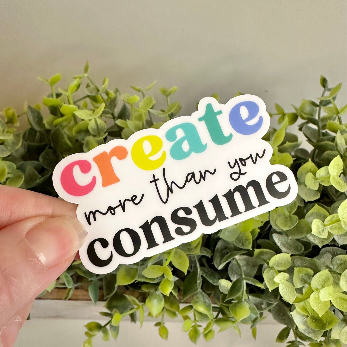 create less waste sticker for kindle