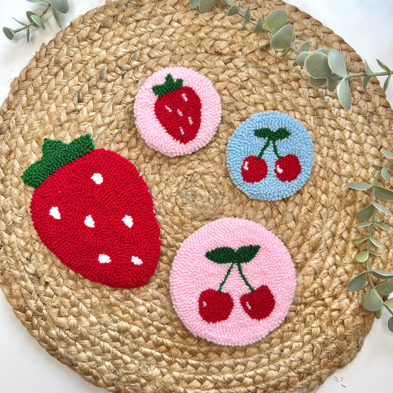 hand-tufted coasters