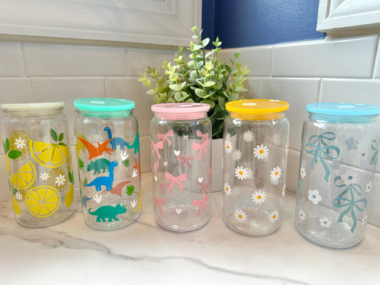 Plastic Cup with Lid and Straw