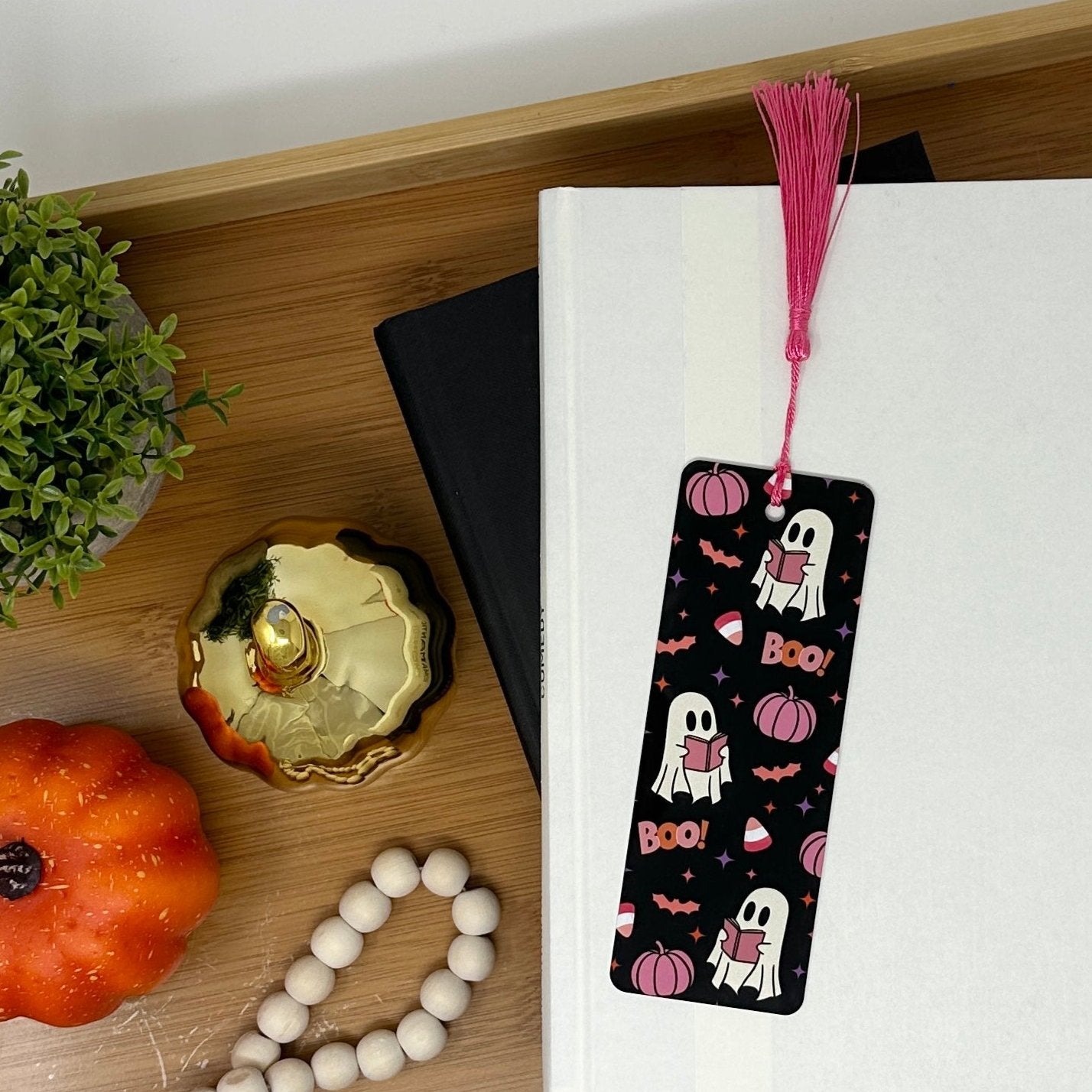 cute Halloween bookmark with tassel