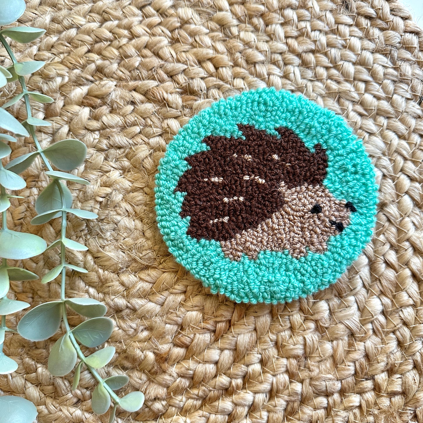 Hedgehog Coaster (Mug Rug)
