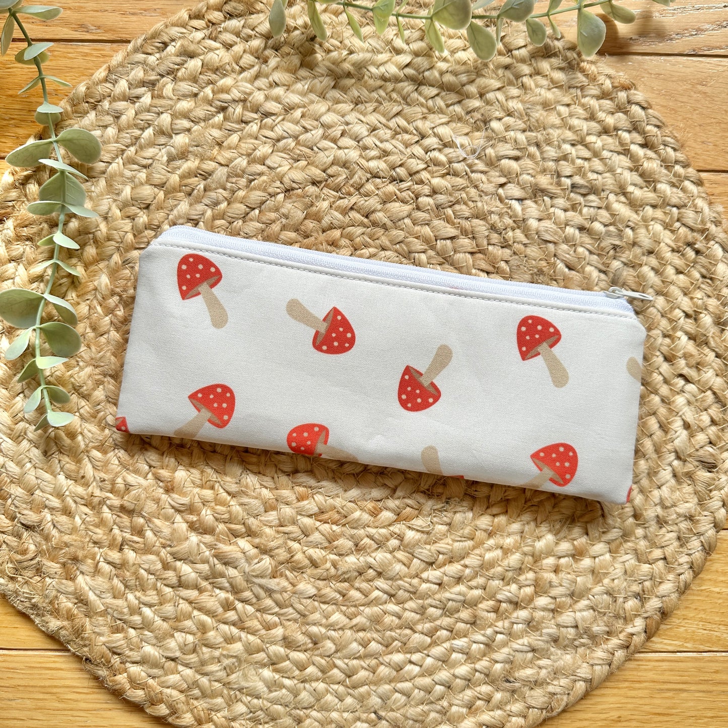 Fall Pencil Pouch | Cotton Zipper Pouch