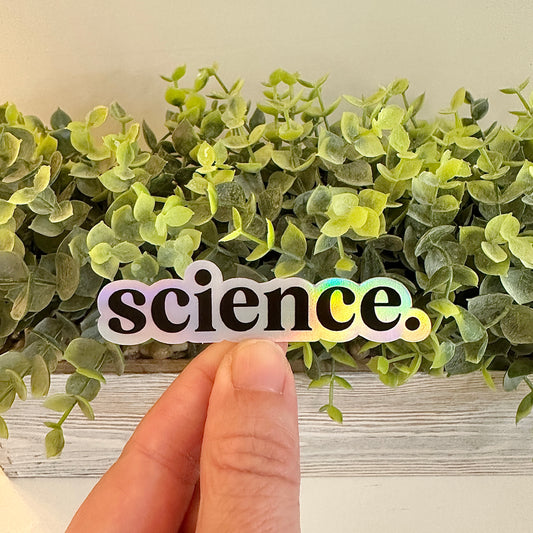 Holographic Science Sticker