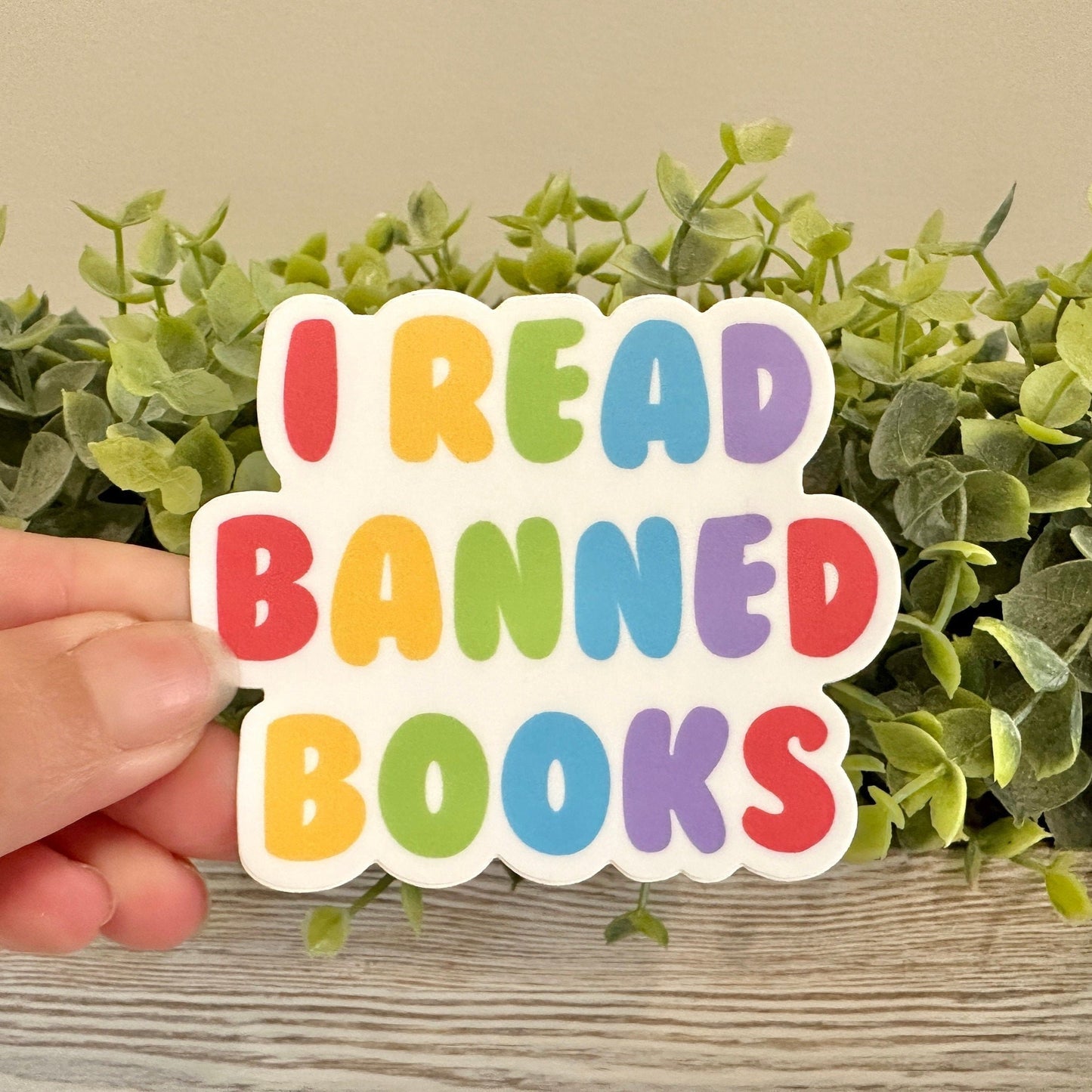 I read banned books sticker