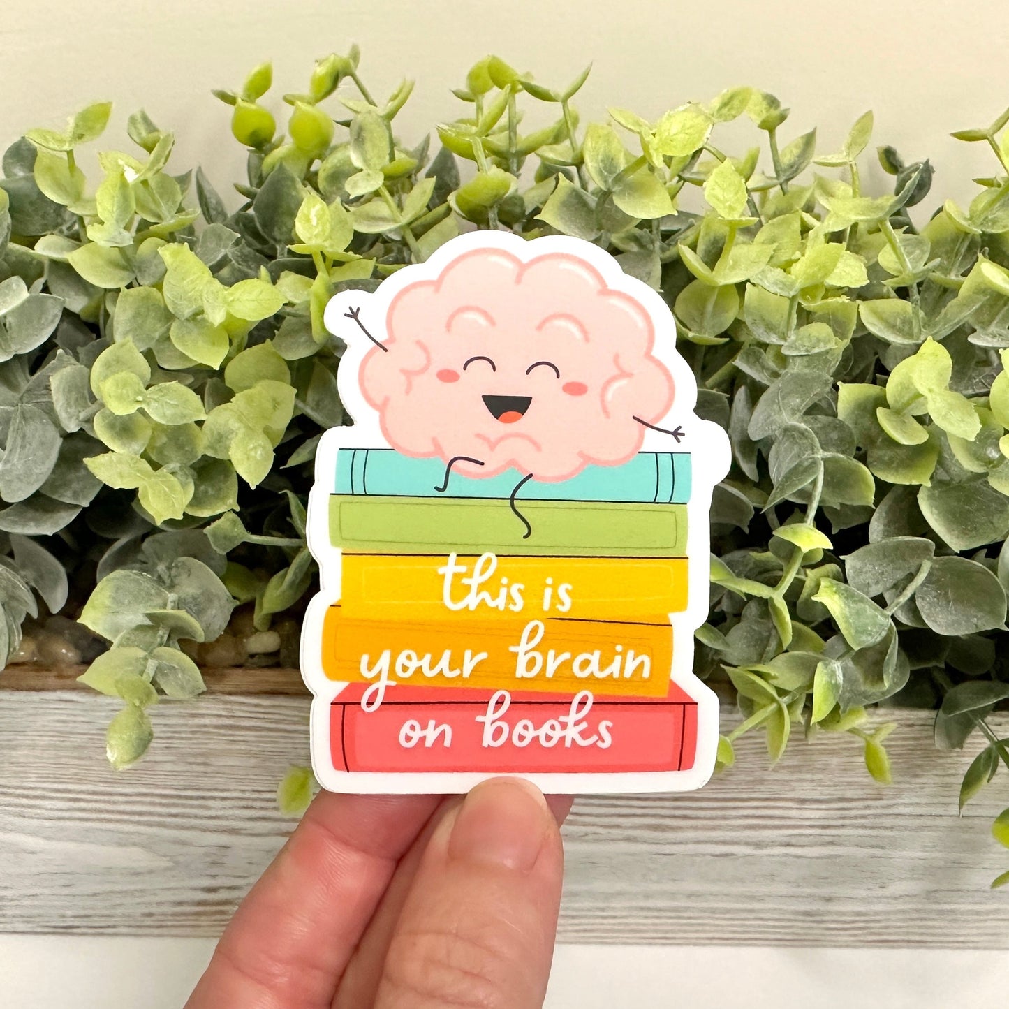 waterproof sticker for bookworm