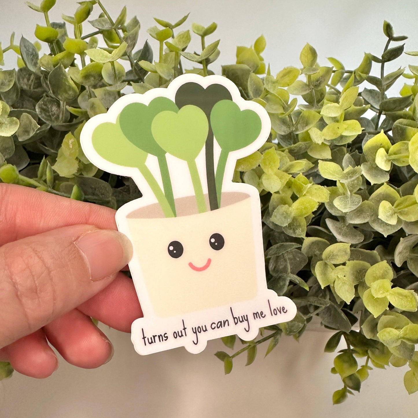 cute sticker for plant mom