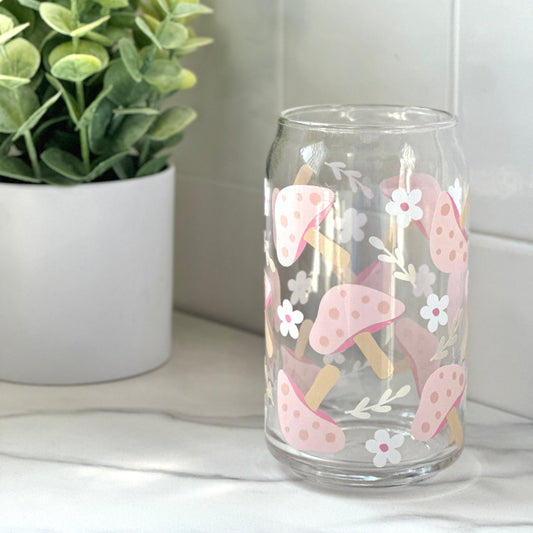 cottagecore coffee glass cup