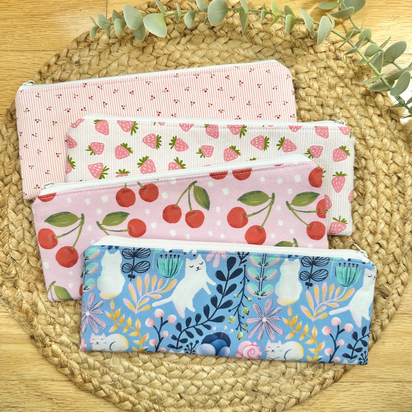 Sewn Pencil Pouch | Cotton Zipper Pouch