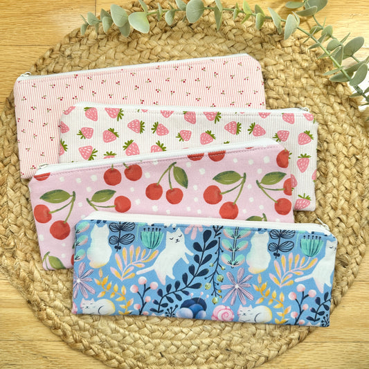 Sewn Pencil Pouch | Cotton Zipper Pouch