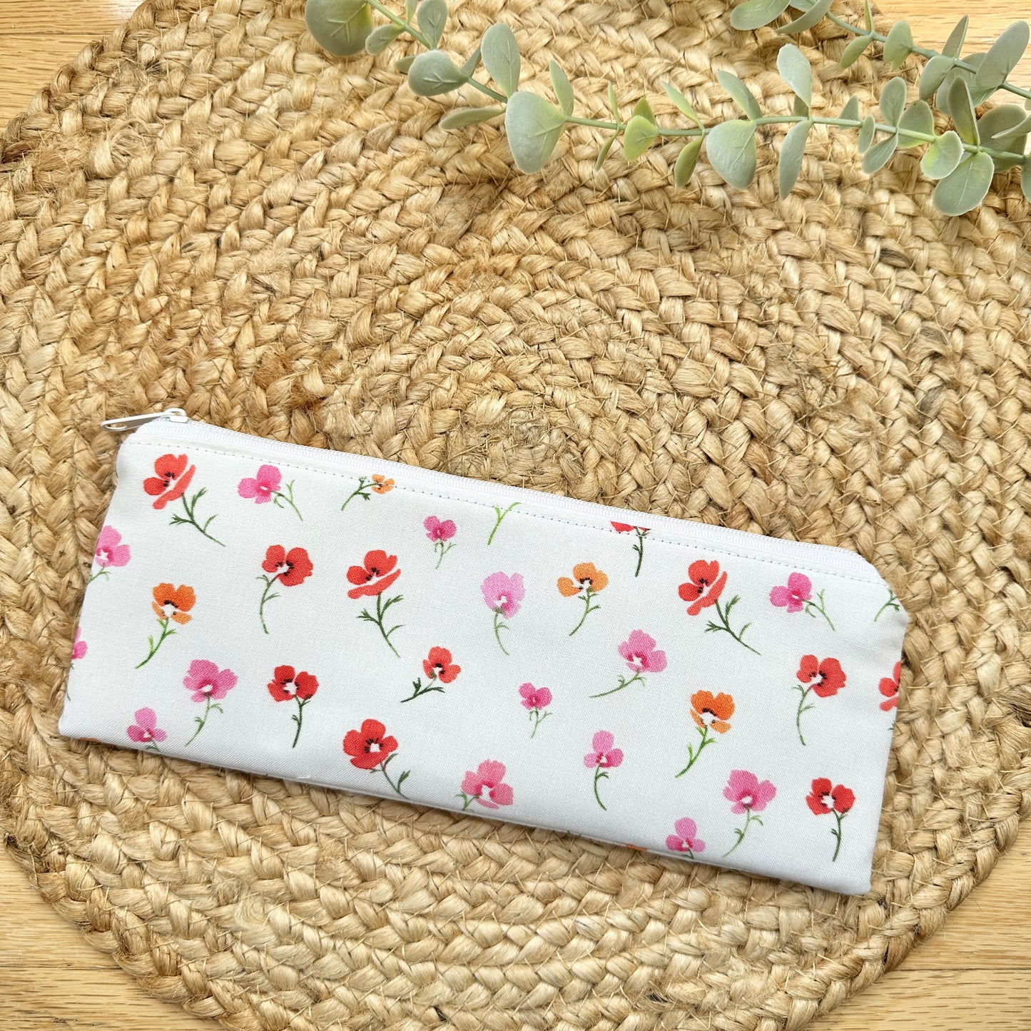 Sewn Pencil Pouch | Cotton Zipper Pouch