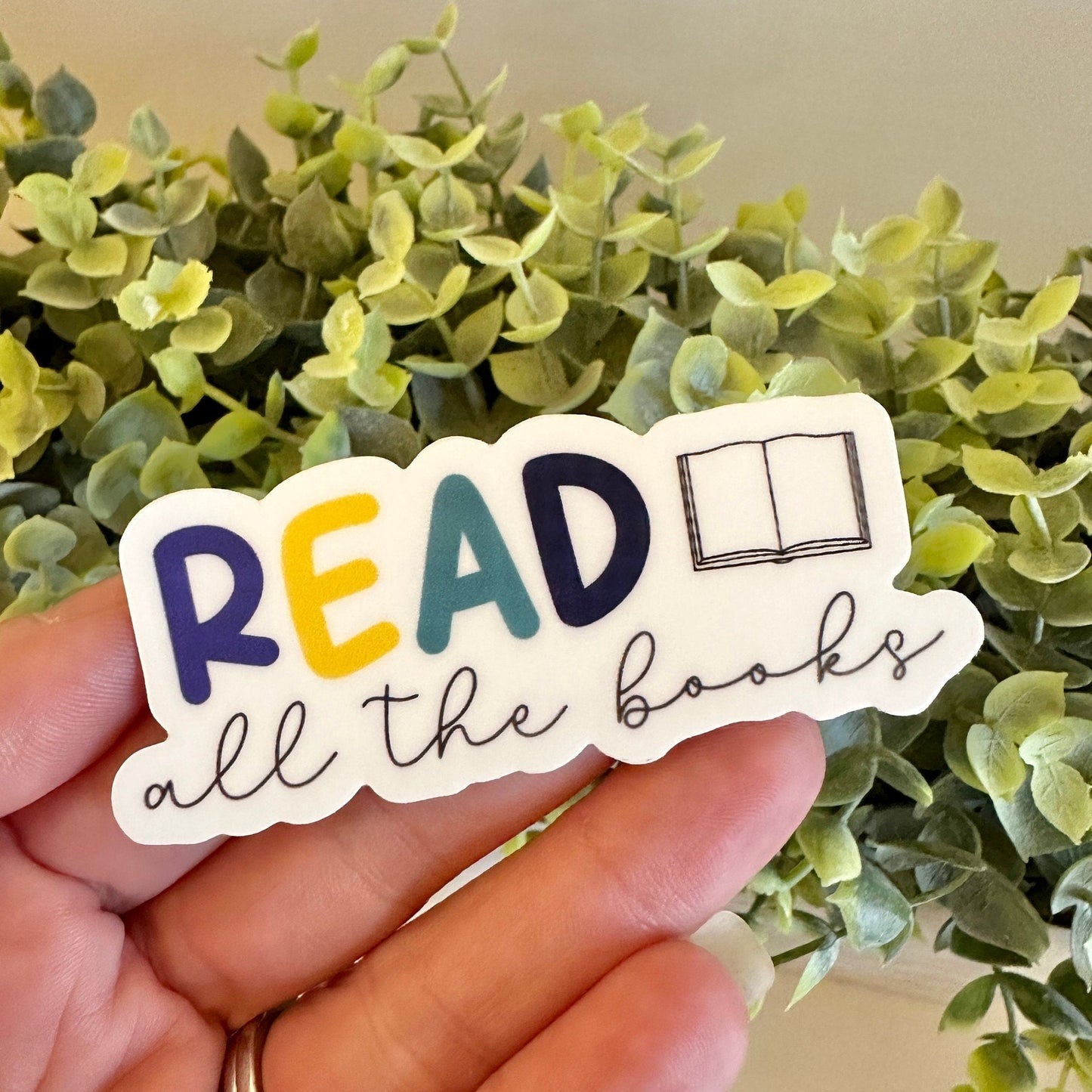 book lover sticker for water bottle