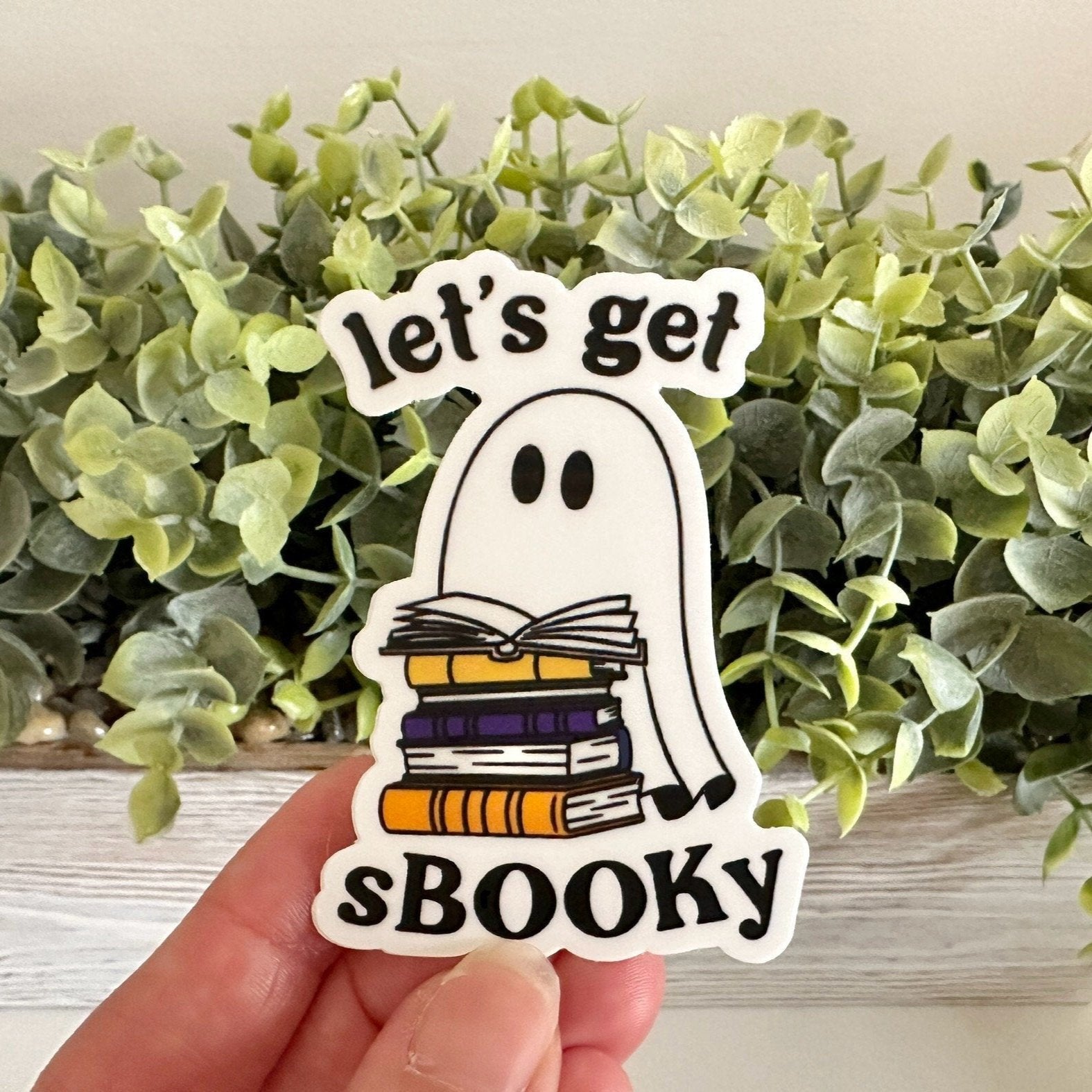 spooky reading sticker