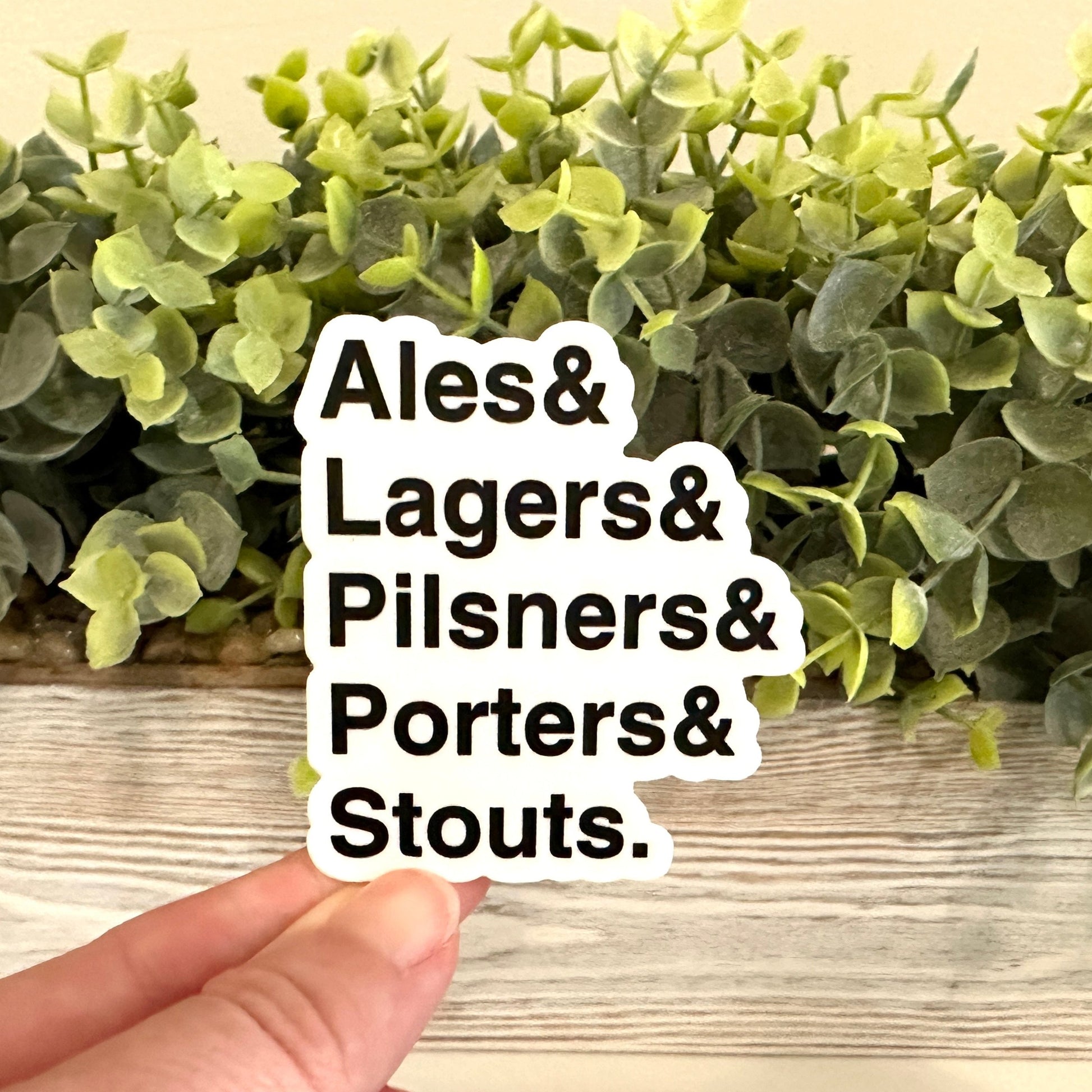 types of beer sticker