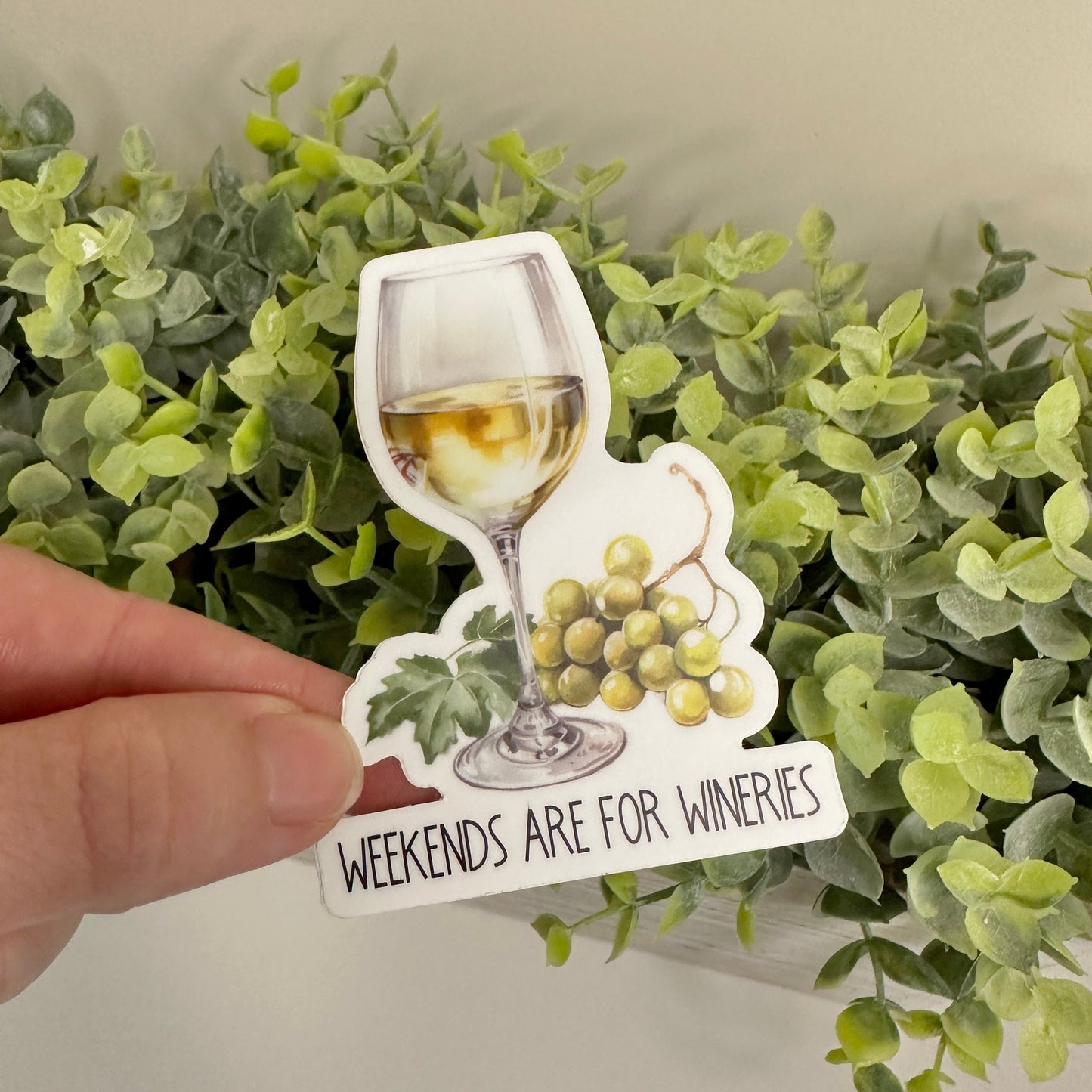 wine lover sticker for water bottle